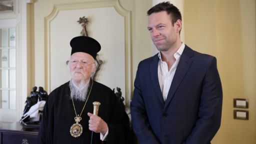 Kasselakis meets with Istanbul Patriarch Batholomew in Athens