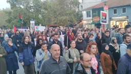 The streets of Komotini echoed with the slogan "Freedom for Palestine"