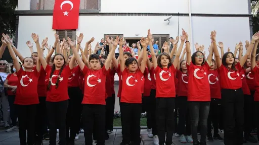Republic day ceremony at Atatürk House