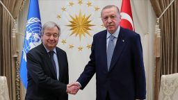 Turkish President Erdogan, UN chief discuss Israeli attacks on Gaza