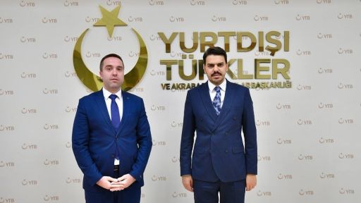 Newly elected mayor Erdem Hüseyin pays visit to YTB President Abdullah Eren