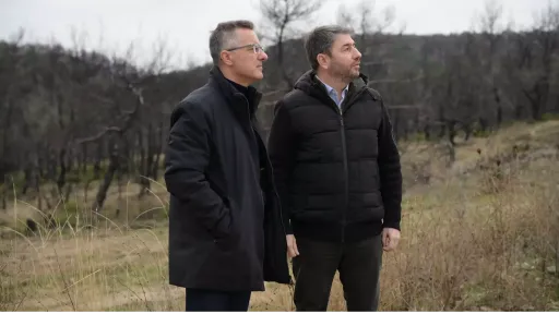 Androulakis briefed on wildfires' impact on Evros Delta during visit to Dadia nat'l park