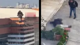 Moments of terror in Istanbul! Greek woman commits suicide by jumping from the roof