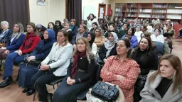 Ladies from Xanthi meet at tea evening