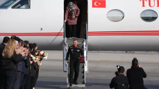 Türkiye's 1st astronaut Gezeravcı arrives back home