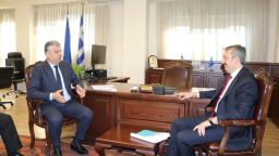 Edirne Governor Yunus Sezer pays visit to EMT Region President Topsidis