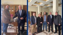 EBEP President Gravanis hosts State Minister Voridis