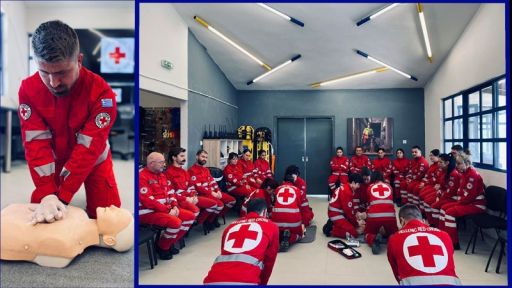 Red Cross volunteers from Komotini and Xanthi trained for the carnivals