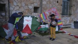Kites flew for "free Palestine" in Greece