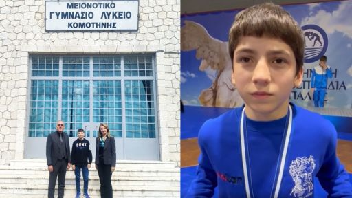 Ahmet Kuru from Komotini comes first in the Greek Wrestling Championship