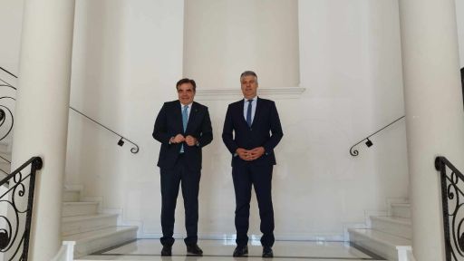 Topsidis meets with Vice-President of the European Commission Shinas
