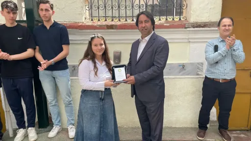 Xanthi Minority High School student awarded who ranked first in the poetry competition