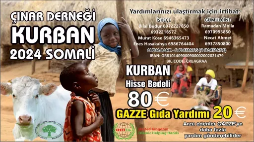 Çınar Association launches the 2024 Sacrifice Donation Campaign