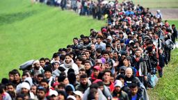 Increase in the number of migrants trying to flee to Greece
