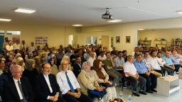 Prof. Mehmet Görmez embraces with kinsmen on Eid