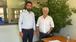 Özgür Ferhat meets with ELGA director Pandazis
