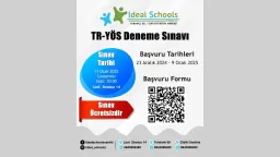 Ideal Schools provides free TR-YÖS practice exam opportunity