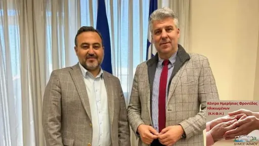 Mayor Caner Imam thanks Regional Governor Topsidis