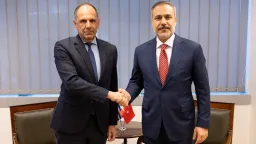 Greek, Turkish Foreign Ministers meet in Brussels