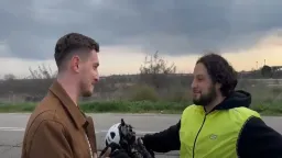 Burak Öztürk cycling from Germany to Mecca welcomed warmly in Komotini