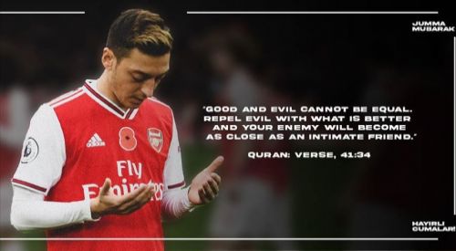 'Let's disarm Islamophobia with kindness': Mesut Ozil