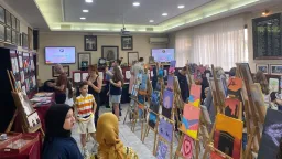 Artworks from ITB painting course students exhibited in Xanthi
