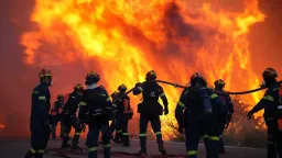 Wildfire devastates Chios for third day, reigniting fears of 2012 disaster