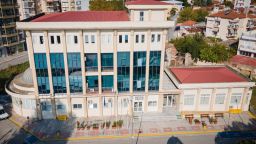 Cooling area provided for citizens by the Municipality of Komotini