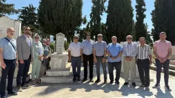 Commemoration held at the grave of Mehmet Hilmi founding member of the Xanthi Turkish Union