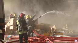 Nearly 50 people killed, injured in shopping center fire in eastern Iraq