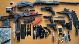 Retired air force officer arrested over massive illegal weapons cache