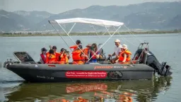 Electric boat tours on Lake Borugölü (Vistonida) to officially launch in one month