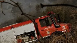 Very high risk of fire in seven Greek regions on Monday