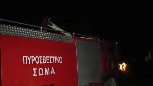 Forest fire alarms residents in Koyunköy