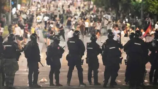 Anti-government protests escalate in Serbia: Ruling party office demolished