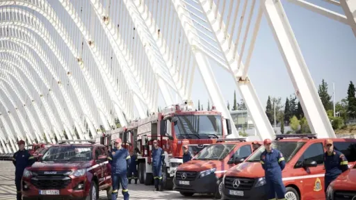 16 new firefighting vehicles delivered to Eastern Macedonia and Thrace