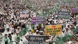 Eight years on, Rohingya refugees demand return as Bangladesh says it ran out of resources