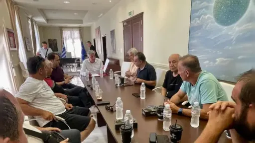 Regional Governor Topsidis meets farmers of Ferecik and Marhanlı