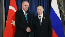 Turkish, Russian presidents meet on sidelines of SCO summit in China