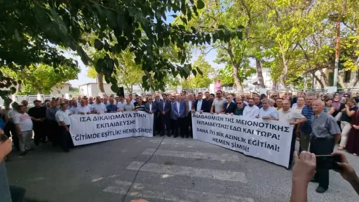 Protest in Mizanli, İskeçe: “Our Turkish Minority schools must be reopened!”