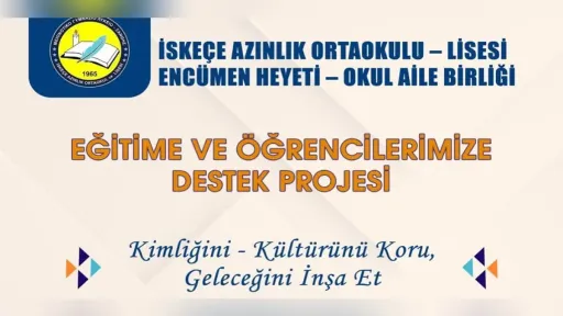 İskeçe Minority High School Committee and Parents’ Association launch student support project