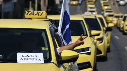 Athens taxi drivers call new strike over ride-hailing rules, taxes, EV mandate