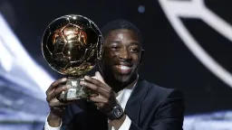 Dembele crowned Ballon d’Or winner after stellar PSG season