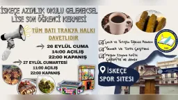 İskeçe Minority High School students prepare for annual bazaar