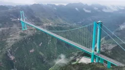 World’s highest bridge opens in China’s Guizhou province