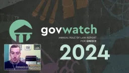 Vouliwatch director Loukopoulos highlights rule of law violations in Greece