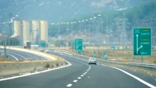 Traffic restrictions on Egnatia Highway for pavement testing