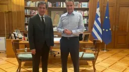Mitsotakis, Gioulekas discuss boosting development in Northern Greece