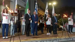 Flame of love ceremony lights up İskeçe’s central square