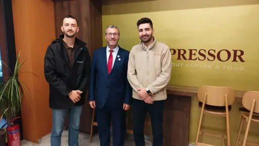 IFBDO president Andelmalek Sayah visits The Espressor